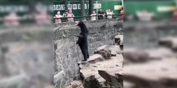 Zoológico chino en polémica por oso que parece humano