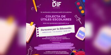 DIF Victoria convoca a donar útiles escolares para la niñez victorense