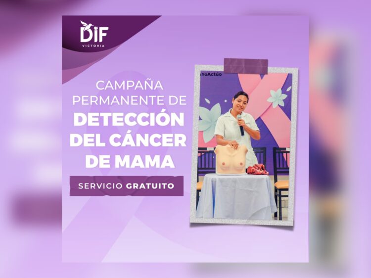 Unen esfuerzos DIF Victoria y UNEME DEDICAM contra el cáncer de mama