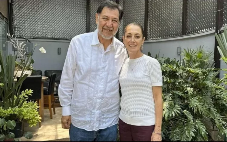 Noroña se suma al equipo de Claudia Sheinbaum