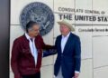 Américo Villarreal y Ken Salazar fortalecen coordinación entre Tamaulipas y EU