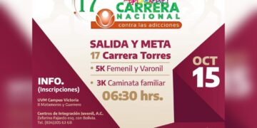 Invitan Municipio y CIJV a participar en carrera contra las adicciones