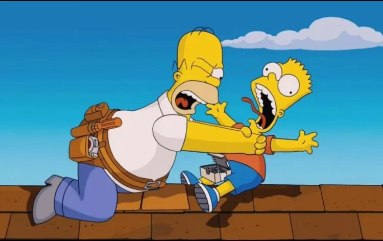 Homero ya no ahorcará más a Bart en Los Simpson