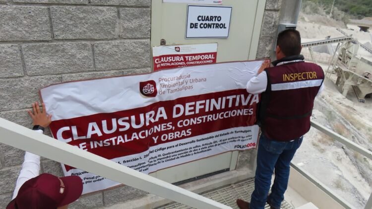 Clausuran empresa clandestina de materiales en Tamaulipas