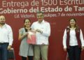 Entrega el Gobernador de Tamaulipas escrituras a 1,500 familias