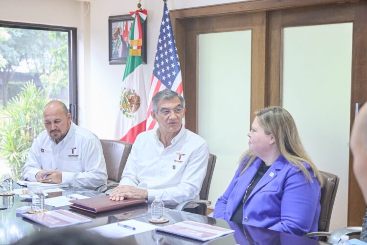 Presenta Américo a la cónsul de EU en Matamoros proyectos en marcha