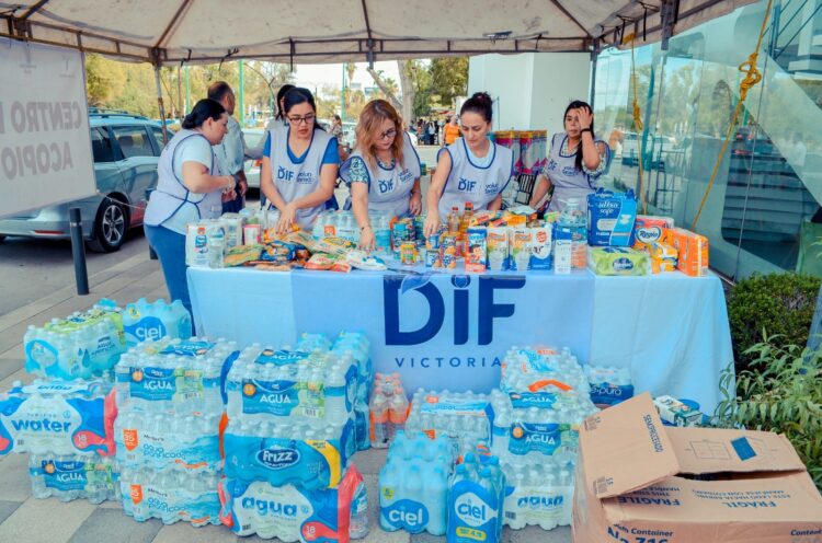 Apoya DIF Victoria a familias de Guerrero con víveres