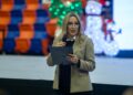 Preside esposa del rector de la UAT festival navideño 2023