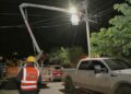 Mejora municipio alumbrado público en áreas de la ciudad