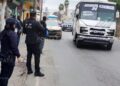 Vigilan policías seguridad en transporte urbano de Reynosa
