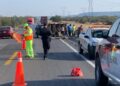 Alerta: Circulación cerrada en carril de la Carretera Victoria-Zaragoza por volcadura