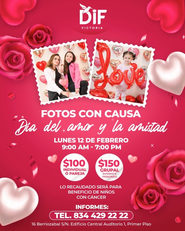 Convoca DIF Victoria a mini sesiones de Fotos con Causa