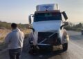 Alerta: choque de tractocamiones en Carretera Federal 101