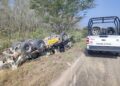  Volcadura de automotor a la altura de las letras de Ocampo