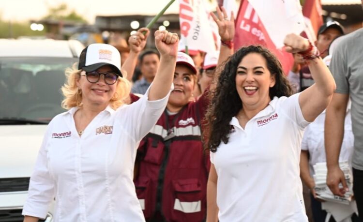 Olga Sosa y Magaly Deándar llevan mensaje de esperanza a clientes y oferentes de Puerta del Sol