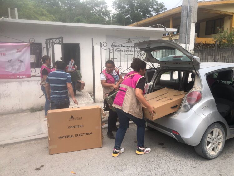La Guardia Estatal entrega las primeras casillas electorales en Jaumave