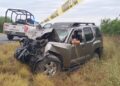 Conductor pierde la vida tras choque con tractocamión en Carretera Reynosa-San Fernando