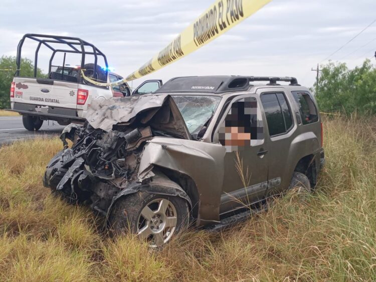 Conductor pierde la vida tras choque con tractocamión en Carretera Reynosa-San Fernando