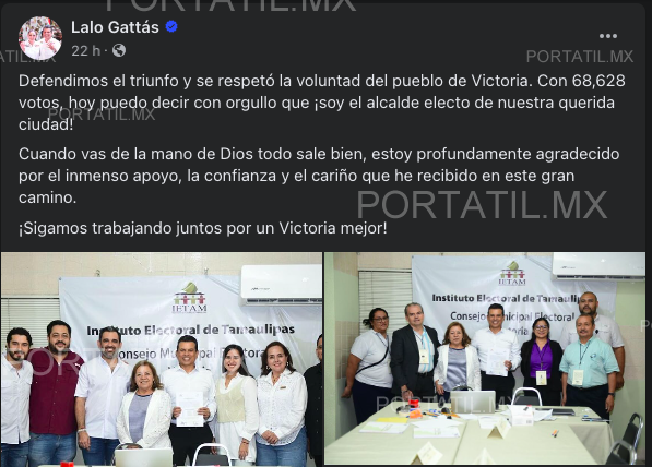Se respetó la voluntad del pueblo, afirma Lalo Gattás
