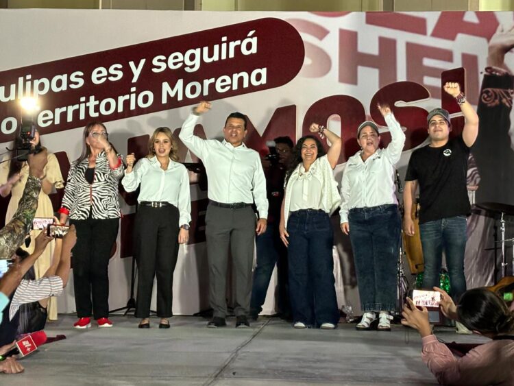 Celebran Gattas y Olga Sosa el triunfo de Morena en las elecciones