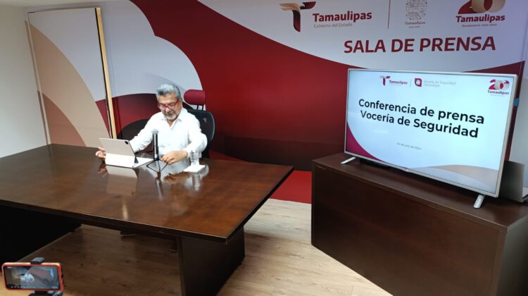 Disminuyen índices delictivos en Tamaulipas: Vocero de Seguridad