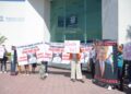 Protestan mujeres contra el presidente del Tribunal Electoral de Tamaulipas