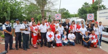 Participa Cruz Roja en campaña de Tránsito dirigida a motociclistas