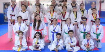 Gimnasio del 11 Mina destaca  en Selectivo Estatal de Taekwondo