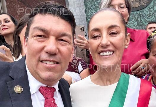 Pepe Braña dialoga con Claudia Sheinbaum en la Cámara de Diputados