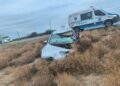Por dormitar al volante, se impacta contra tráiler en la carretera Monterrey-Nuevo Laredo