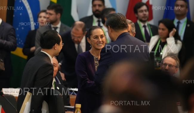 Sheinbaum sostiene reuniones bilaterales con mandatarios durante G20