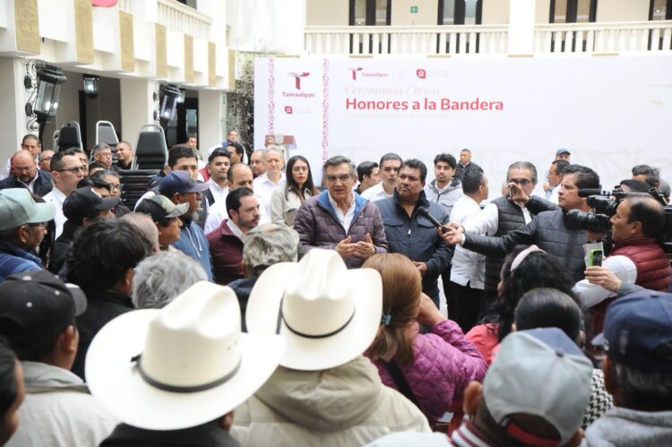 Se reune gobernador de Tamaulipas con Ejidatarios de Llera que exigen pago a un Parque Eólico