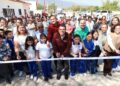 Entrega Ayuntamiento calle de concreto hidráulico y colector en Infonavit Adelitas