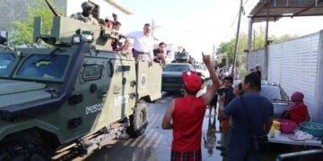 Recorre el gobernador de Tamaulipas los zonas inundadas de Reynosa