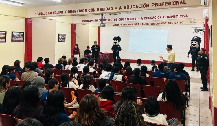 Guardia Estatal de Género participa en jornada preventiva de adicciones y violencia