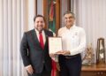 Nombra gobernador a Miguel Ángel Valdez nuevo secretario de Educación de Tamaulipas