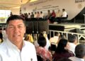 Acompañó Pepe Braña a Sheinbaum y al gobernador Américo a gira por Matamoros