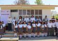 Entrega alcalde obras de apoyo a la educación en ejido Juan Rincón