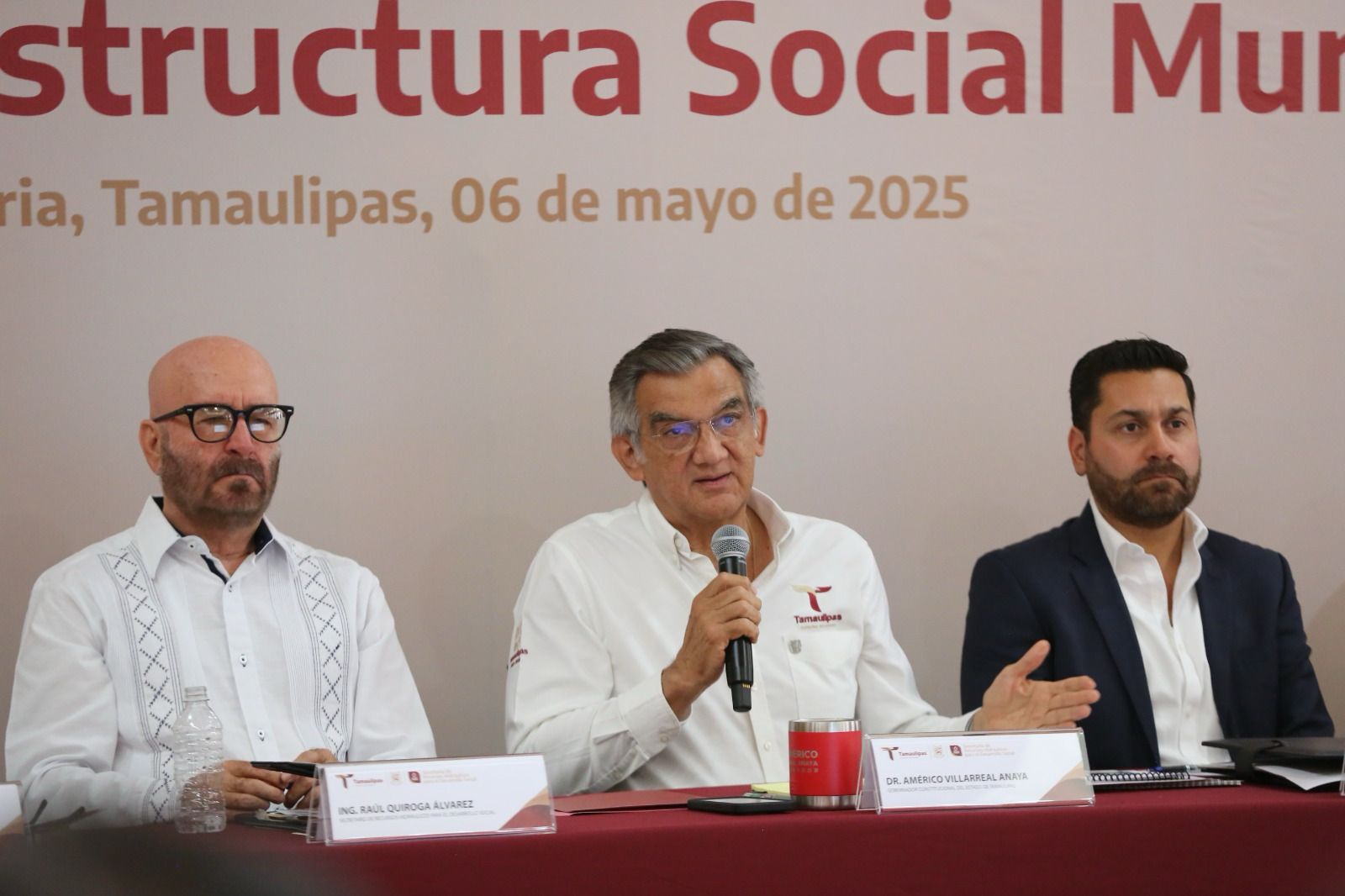 Impulsa Américo Villarreal proyectos municipales de infraestructura hídrica