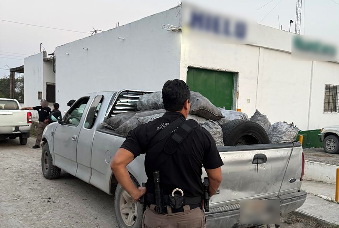 Decomisa Guardia Nacional 14 toneladas de carbón ilegal en Soto La Marina