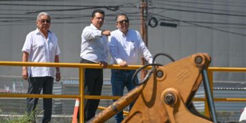 Supervisa Lalo Gattás funcionalidad del 100% de drenes pluviales