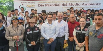 Sociedad y gobierno, sanean cauce del río San Marcos