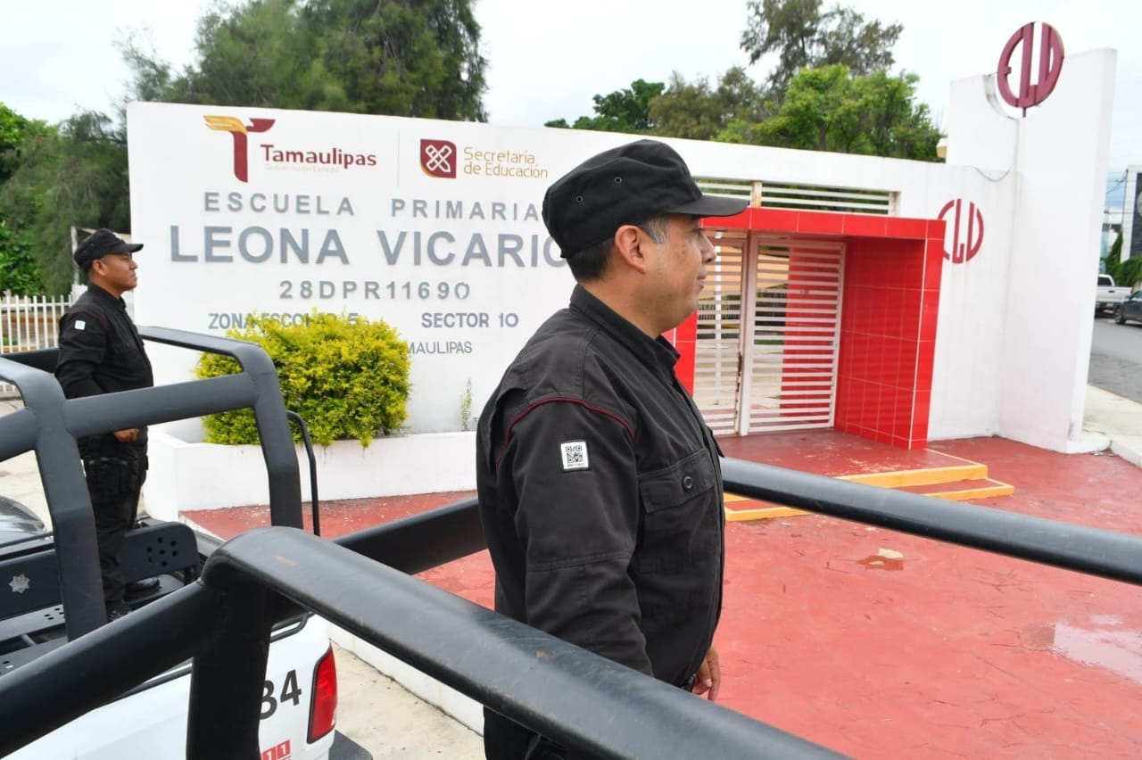 Vigila Guardia Estatal escuelas de Tamaulipas para evitar robos
