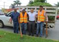 Supervisa alcalde trabajos de limpieza en vialidades de la Capital