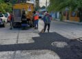 Llega Plan Emergente de Bacheo a siete colonias más