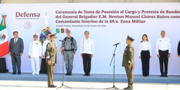 Asume Newton Chávez mando interino de la 48 Zona Militar en Tamaulipas