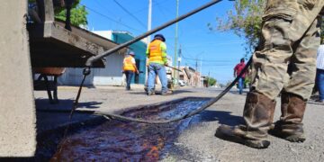 Bachea y recupera Municipio movilidad de calle 19 Mier y Terán