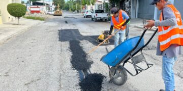 Aplica Municipio plan de bacheo en fin de semana