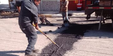 Repara Municipio daños por lluvia en avenida 27 para programar pavimentación