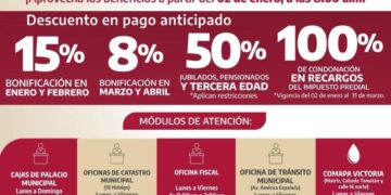 A partir del 2 de enero tesorería recibe contribuyentes del impuesto predial 2026